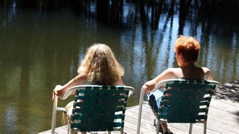 The blonde haired, blue-eyed youngsters, aged. . Nudist camp photos